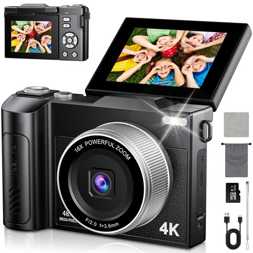 Black camera 48mp - 48mp, autofocus