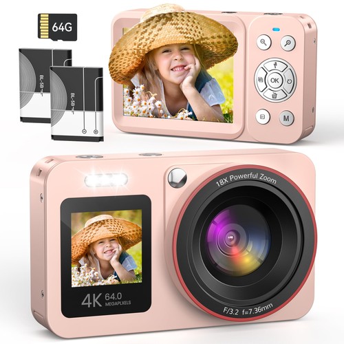 64mp digital camera compact - 4k,